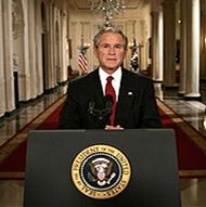 President Bush delievers TV speech on financial crisis, 24 Sep 2008
